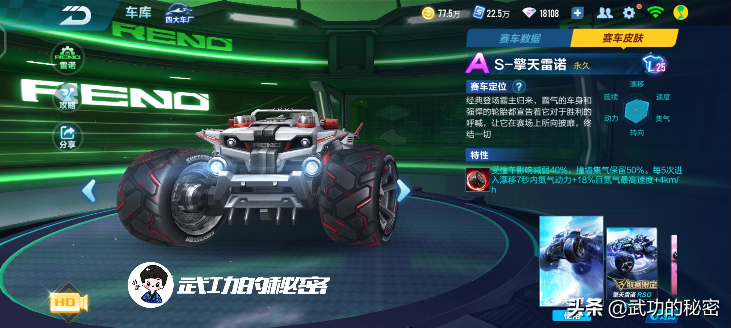 qq飞车羊年雷诺和电玩雷诺哪个好,QQ飞车手游最新雷诺