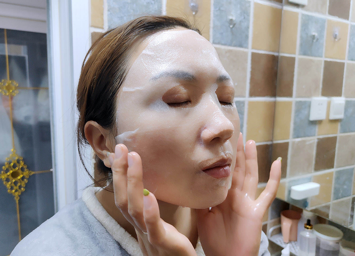 小分子玻尿酸水润保湿次抛面膜,水肌莹润玻尿酸补水面膜