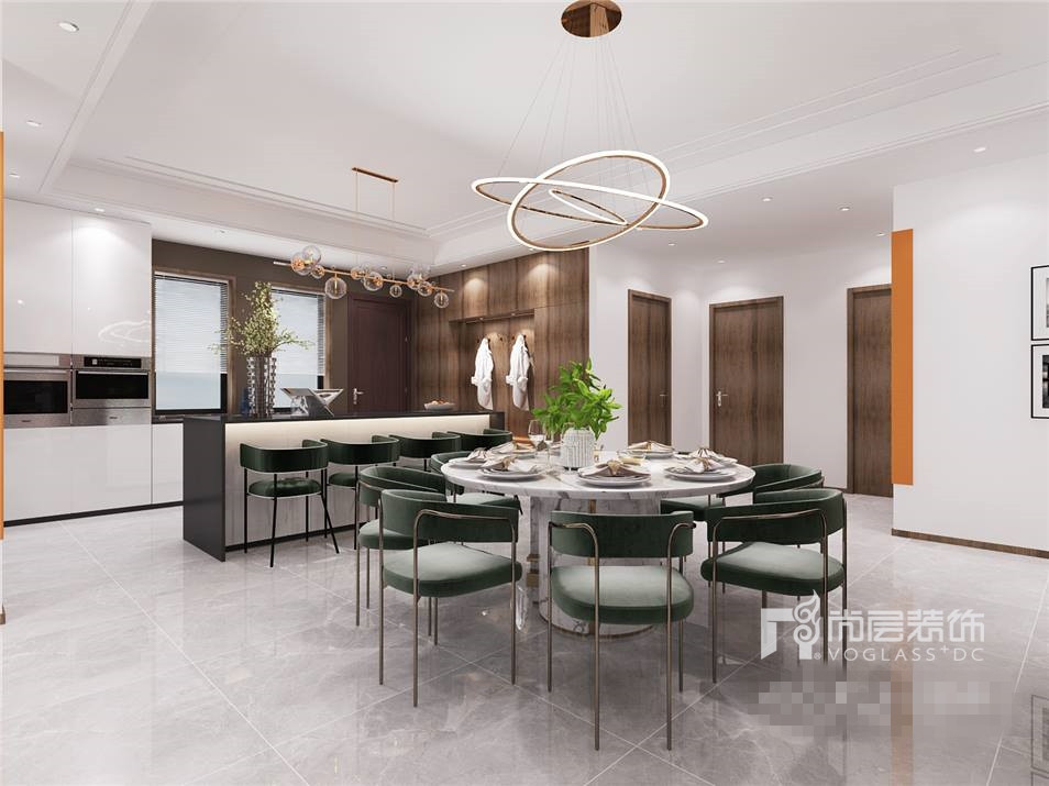 昆山绿地21城129平米的装修,昆山绿地21新城别墅装修