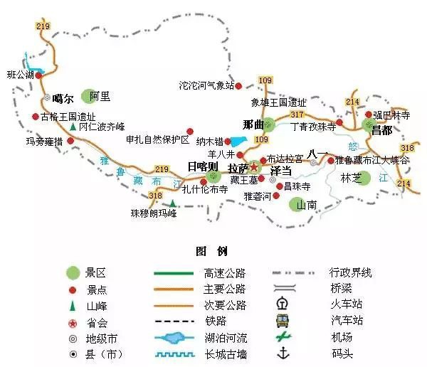 全国旅游景点详细地图大全,最新版中国各省市旅游景点地图