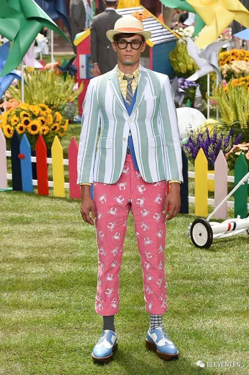 thombrowne2018男装,ThomBrowne2018春夏男装闭场造型