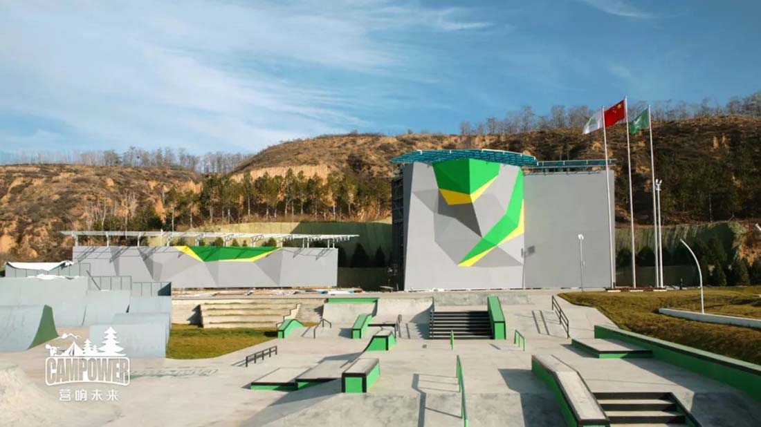 能滑滑板的公园,滑板主题公园设计