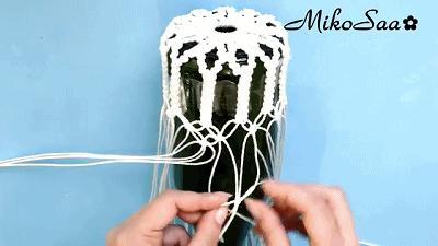 编绳杯套,编绳防烫杯套