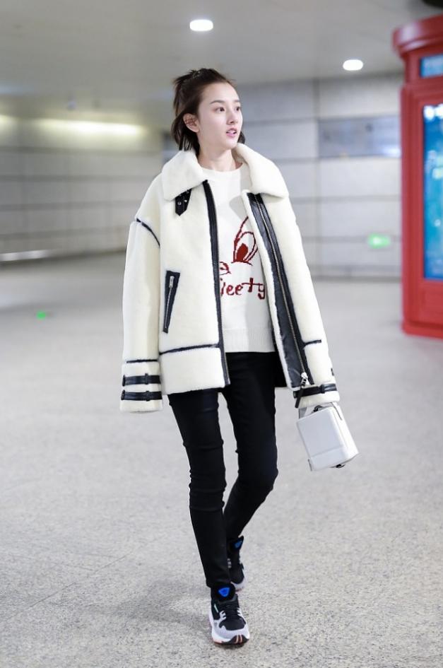 宋祖儿羊羔绒衫,宋祖儿同款卫衣外套