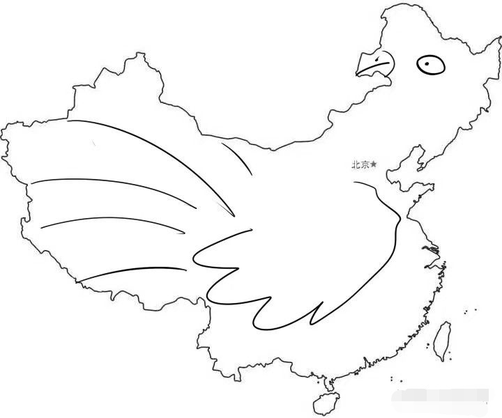 祖国地图像雄鸡,地图上祖国的形状像什么