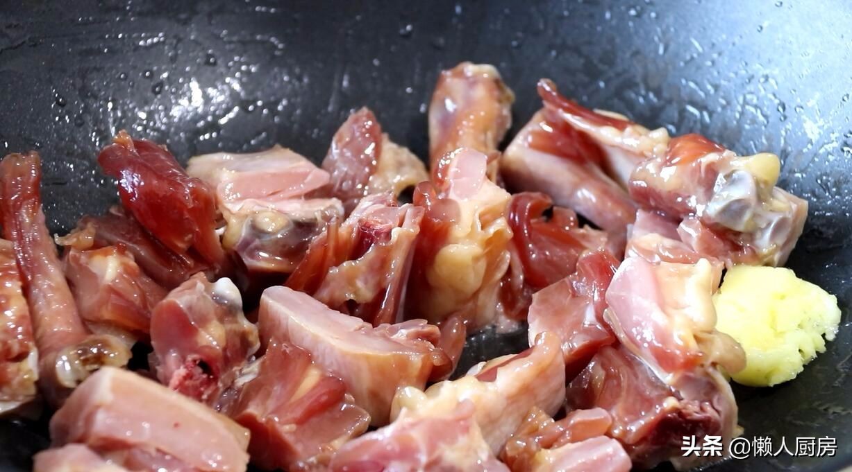 腊鸡腿蒸冬瓜做法,大锅菜腊鸡腿冬瓜