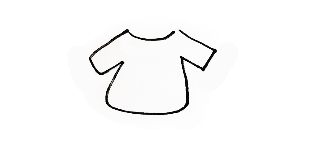 简笔画衣服教程幼儿园,衣服简单亲子简笔画