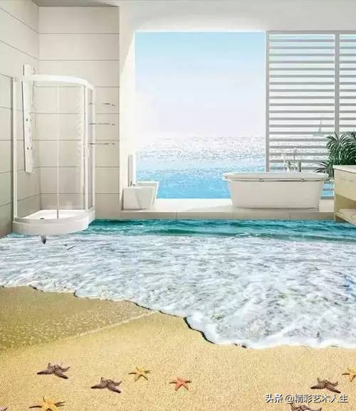 这才叫3D地板砖，你家的只能叫砖