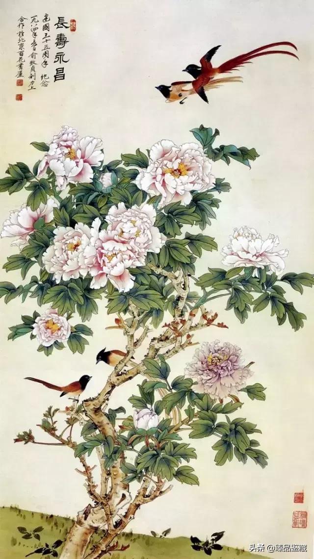 工笔大师田世光,工笔画大师田世光画孔雀好美