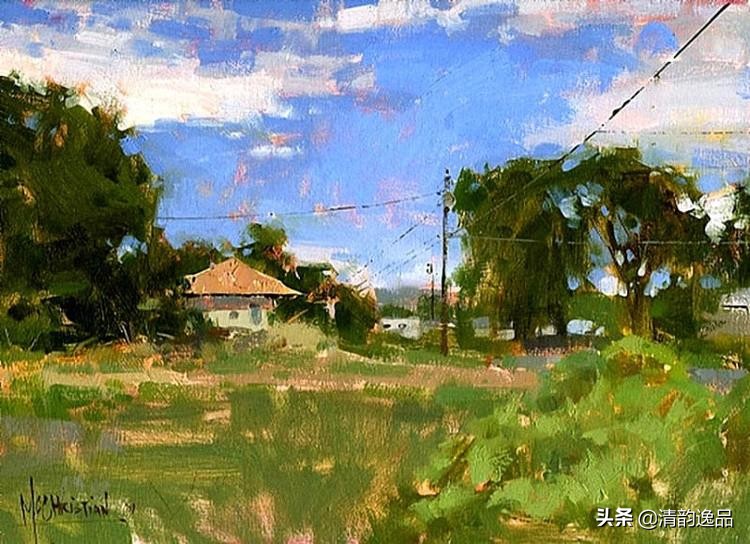 美国艺术家乔biwler油画作品赏析,丽莎印象派油画欣赏