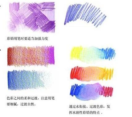 彩铅画美丽的山水画,彩铅画美人蝴蝶