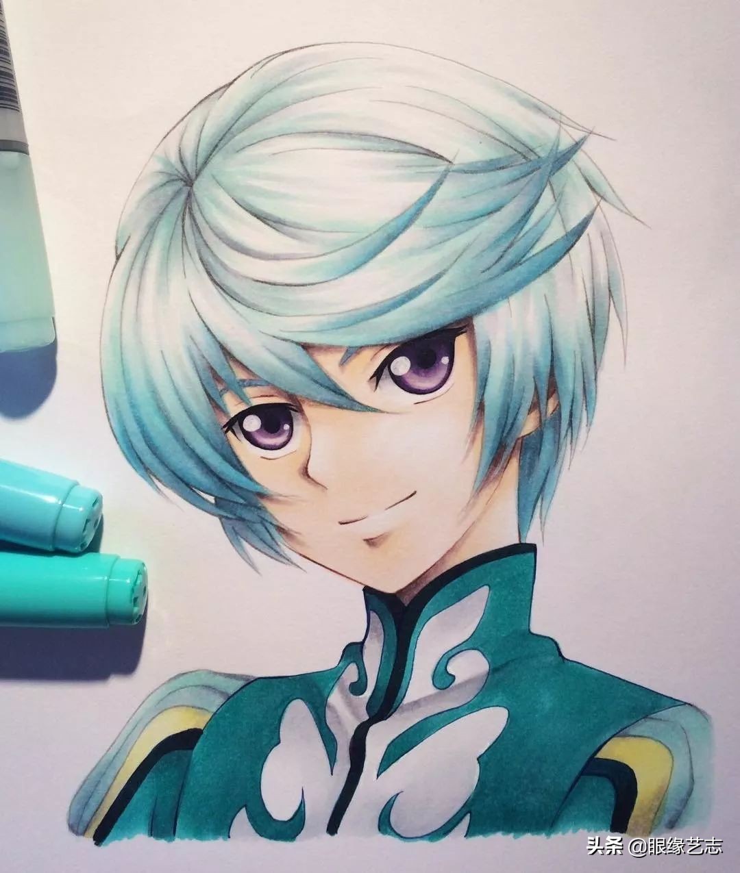 用touchmark马克笔画动漫人物,马克笔手绘动漫人物女生临摹素材