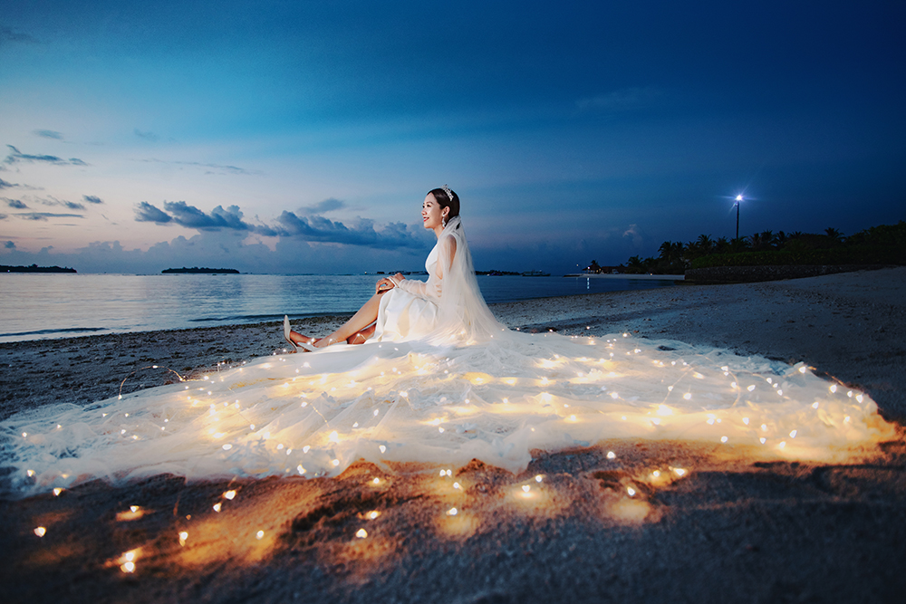铂爵旅拍婚纱照9套衣服多少钱,去马尔代夫拍婚纱照要多少钱