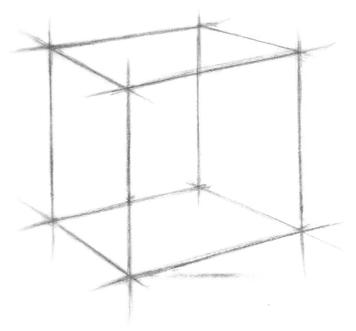 几何体入门素描画法步骤,16种素描基础几何体画法