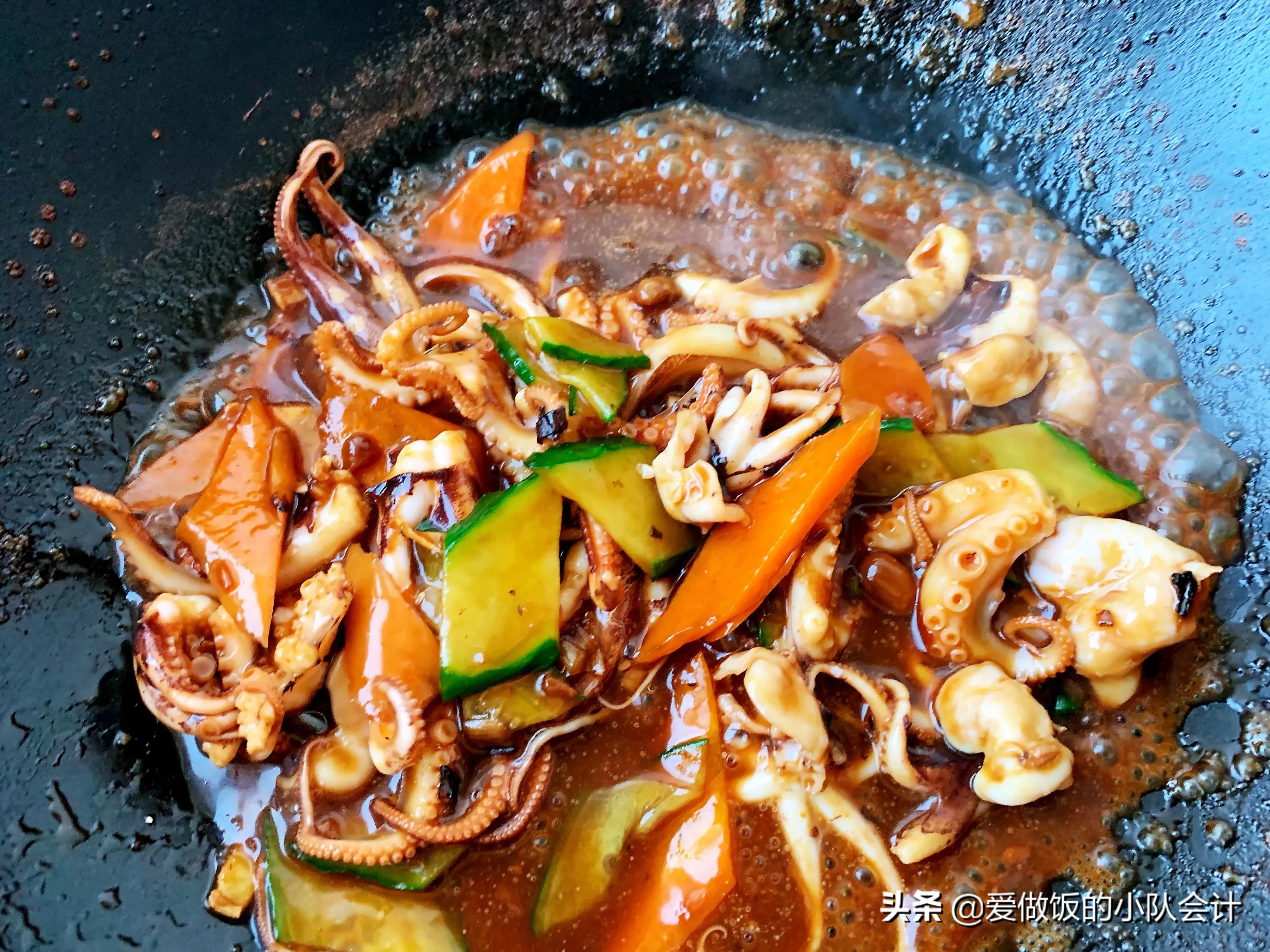 八爪鱼的做法酱香,八爪鱼正宗做法不辣