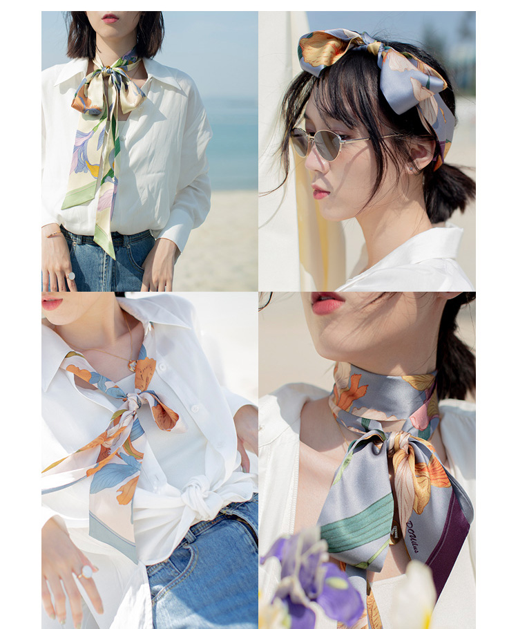 围巾点睛之作,围巾丝巾洋气