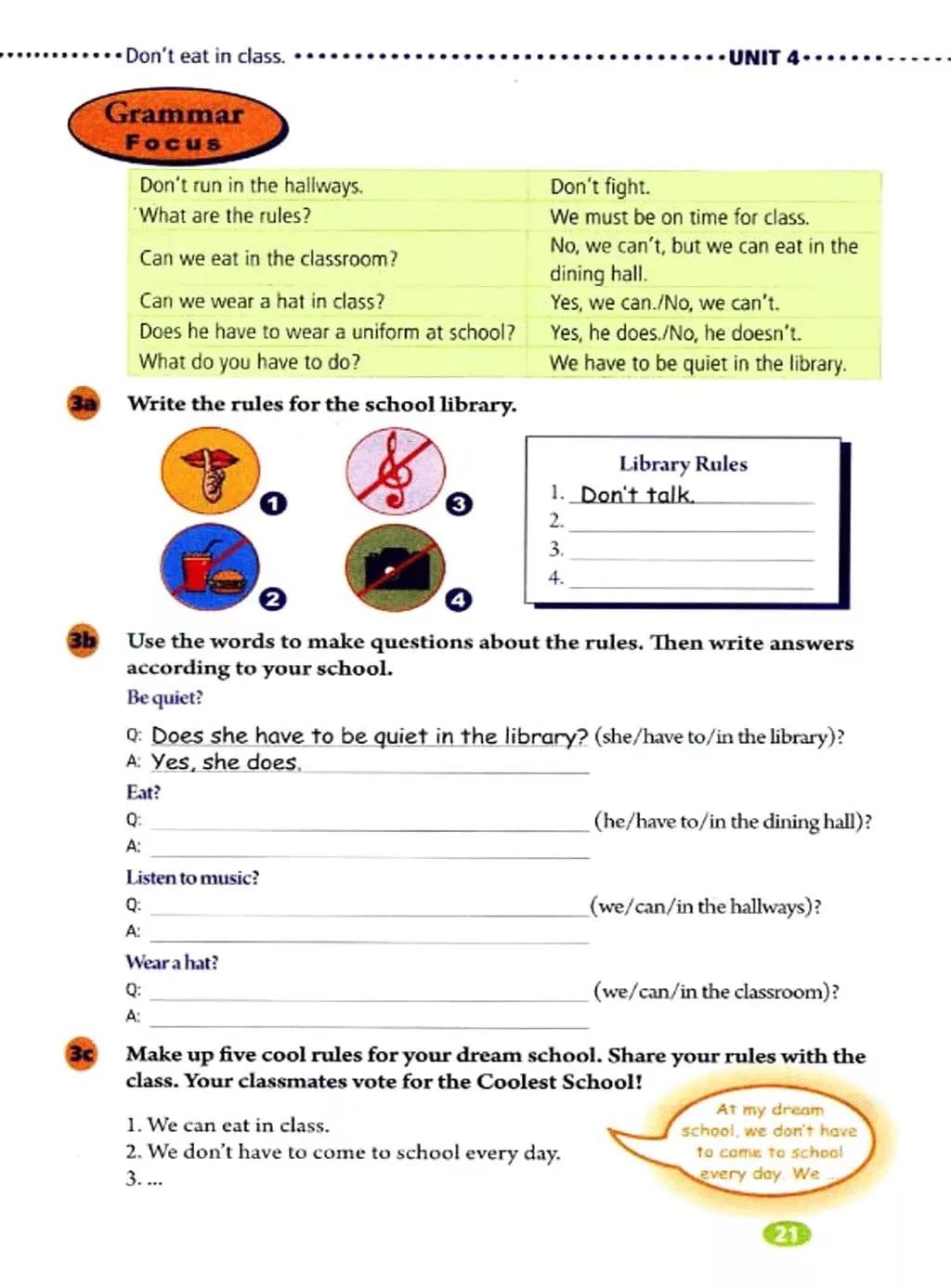 七下英语unit4morepractice翻译,七下unit4用英文介绍familyrules