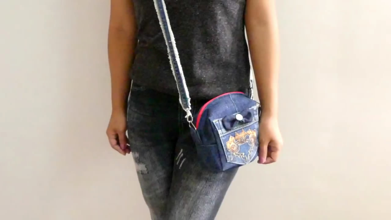 牛仔裤做斜挎包的做法大全,简单的斜挎包怎样做