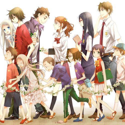 未闻花名重逢,未闻花名桥上相遇的片段