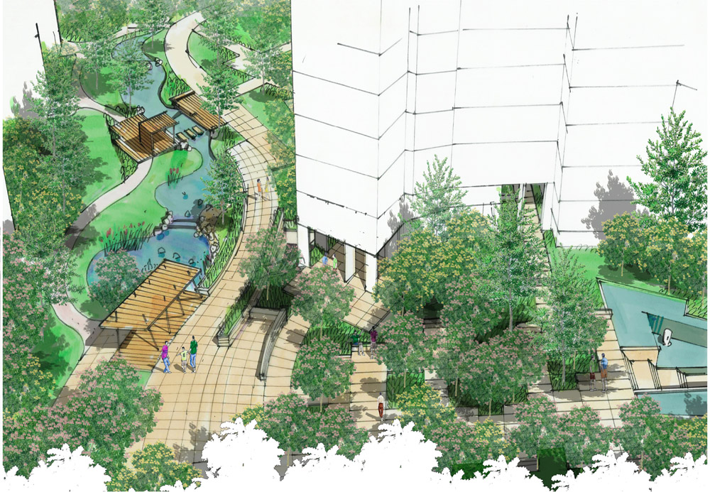 详细规划小区景观设计,会呼吸的小区