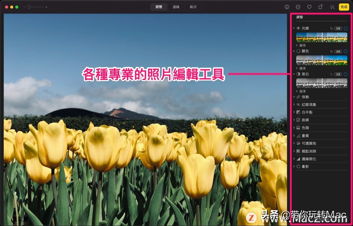 怎么用mac编辑图片,mac如何使用照片应用程序