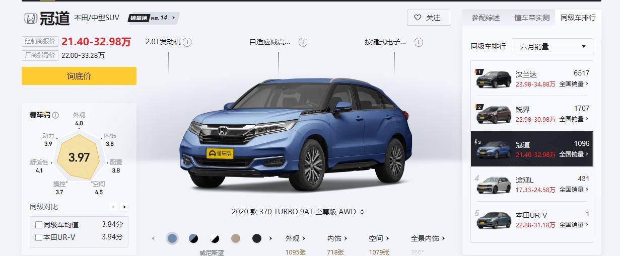 本田冠道后排操控,冠道2.0t两驱豪华有没有推背感