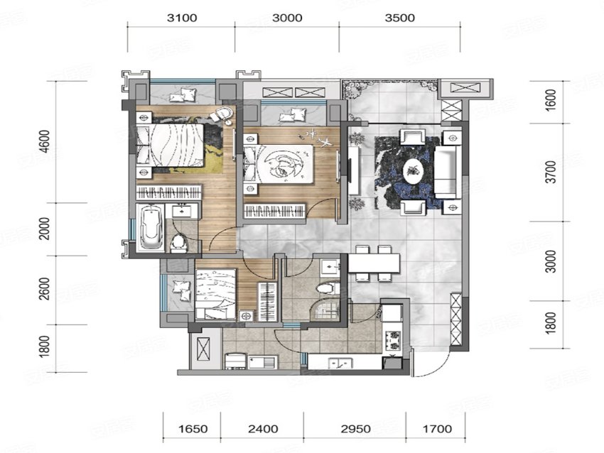 长沙龙湖春江天玺和龙湖春江天曜,龙湖春江天镜有没有商业