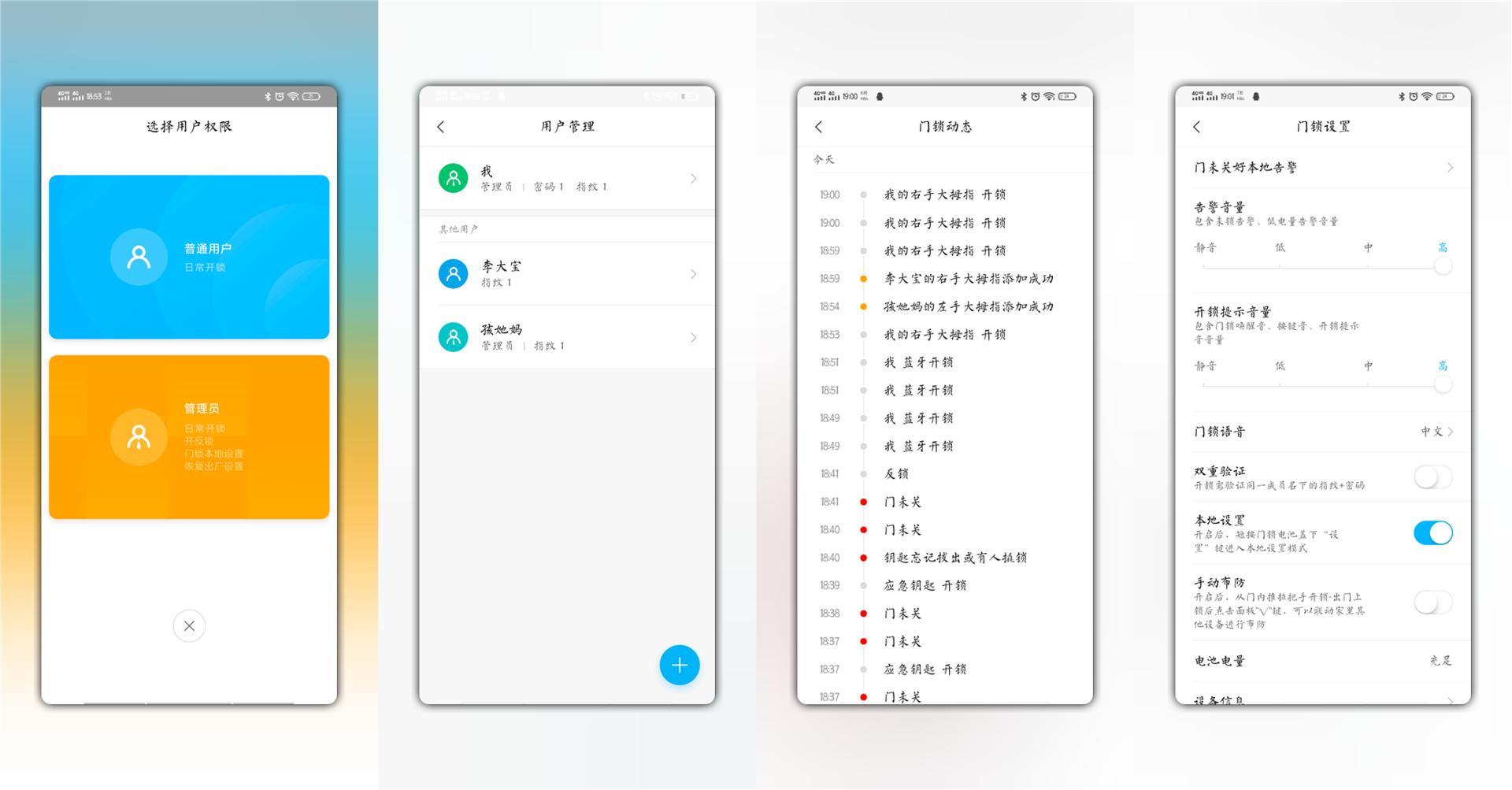 半自动指纹锁直插式锁芯,指纹锁小米最新款