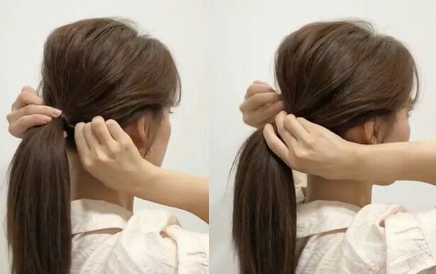 发型师扎马尾手法,怎么扎出蓬松的马尾发型