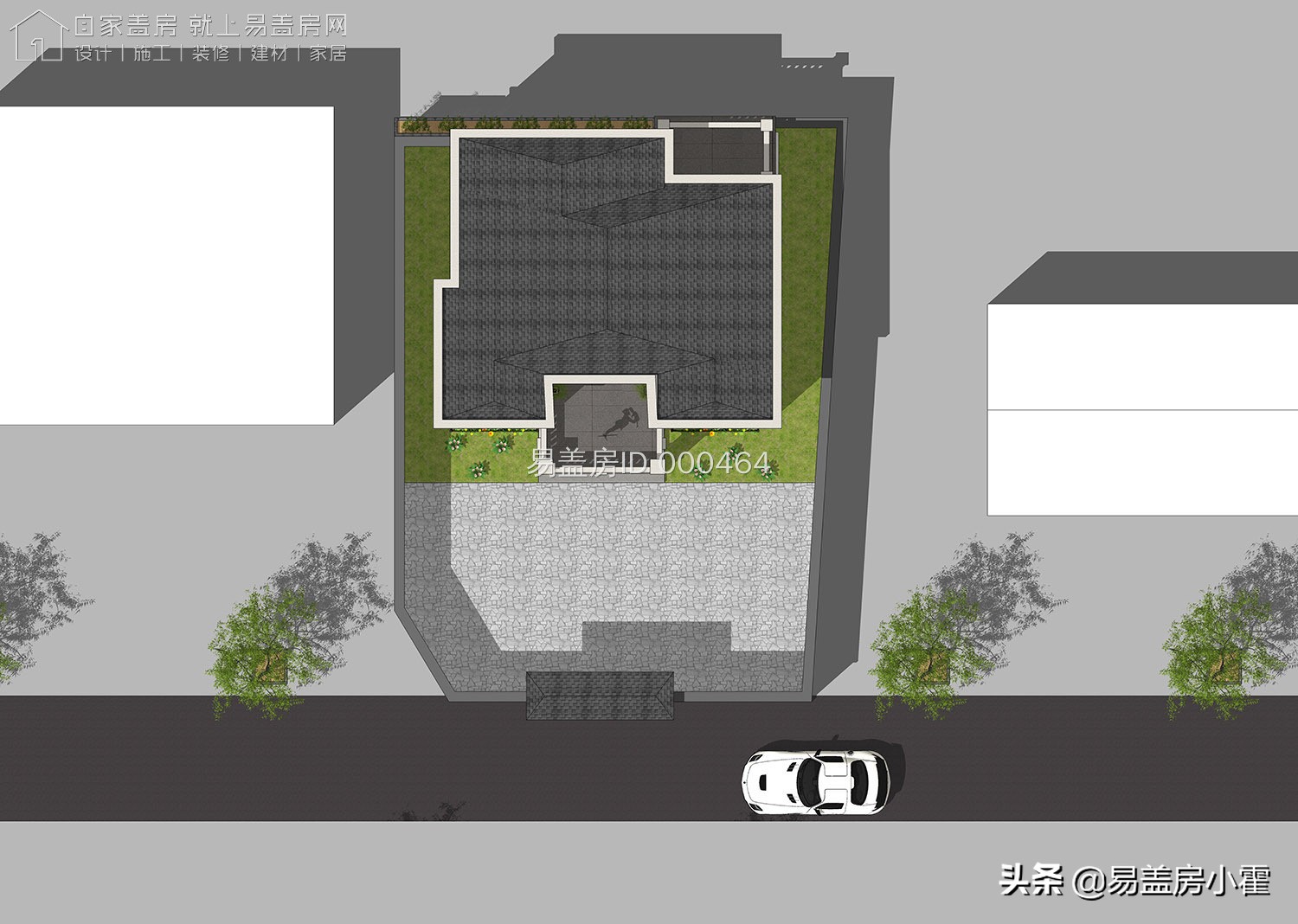 农村自建房2层欧式别墅设计,面宽10米欧式风格二层小别墅