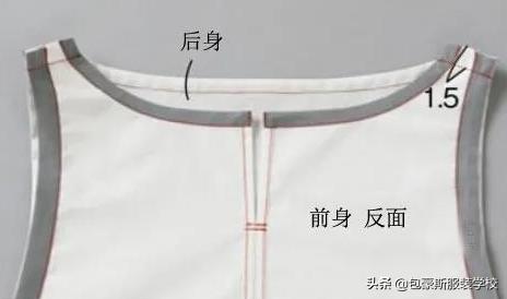 前后双面系带围裙效果附图纸,美观围裙的样式