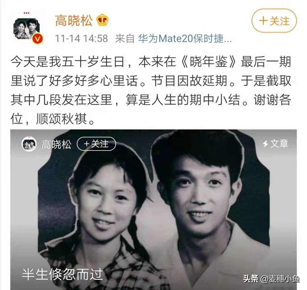 高晓松年轻时的情感经历,高晓松人生最珍贵的东西就是幸福