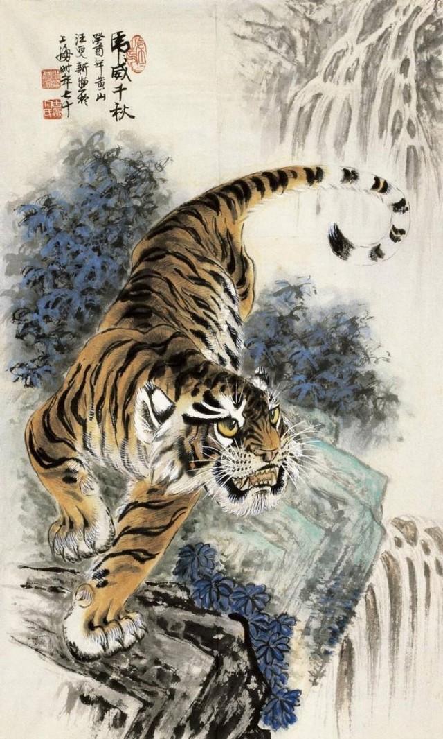 画坛“鱼虎双王”——他画鱼,鱼活;他画虎,虎威