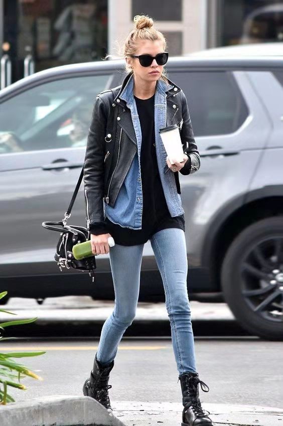 今年最流行的穿马丁靴冬裤,马丁靴搭配冬季加绒直筒裤