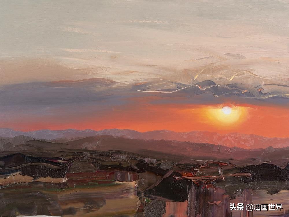 美国印象派画家沃利斯的风景油画,谢尔盖巴索夫风景油画