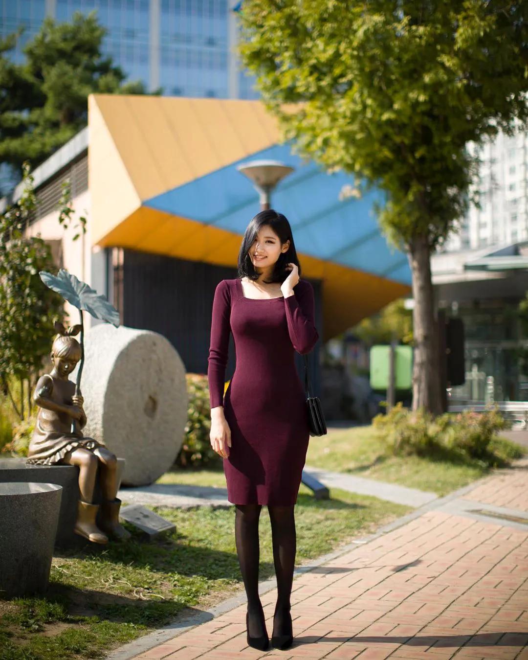 韩国网红模特李熙恩,ins:__leeheeeun__，梦寐以求的纤腰大长腿