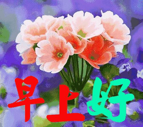 早上好周末愉快问候语动态表情包,周一问候早上好带字美图