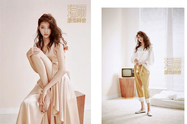 关晓彤黑色亮片高开叉吊带礼服,关晓彤香槟色抹胸串珠流苏礼服裙