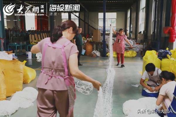 小产品做出大产业,惠民县李庄镇绳网产业