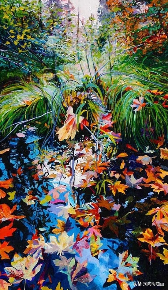 美国艺术家艾伦·迪特布兰特魔法森林的叶子沙沙作响