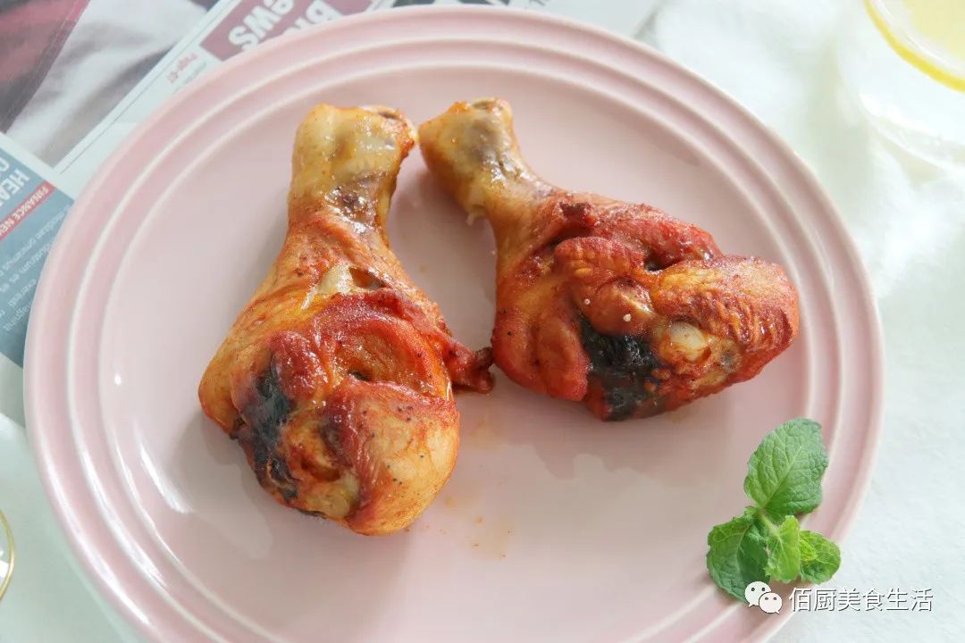 不用奥尔良做的烤鸡腿,不用空气炸锅奥尔良烤鸡腿