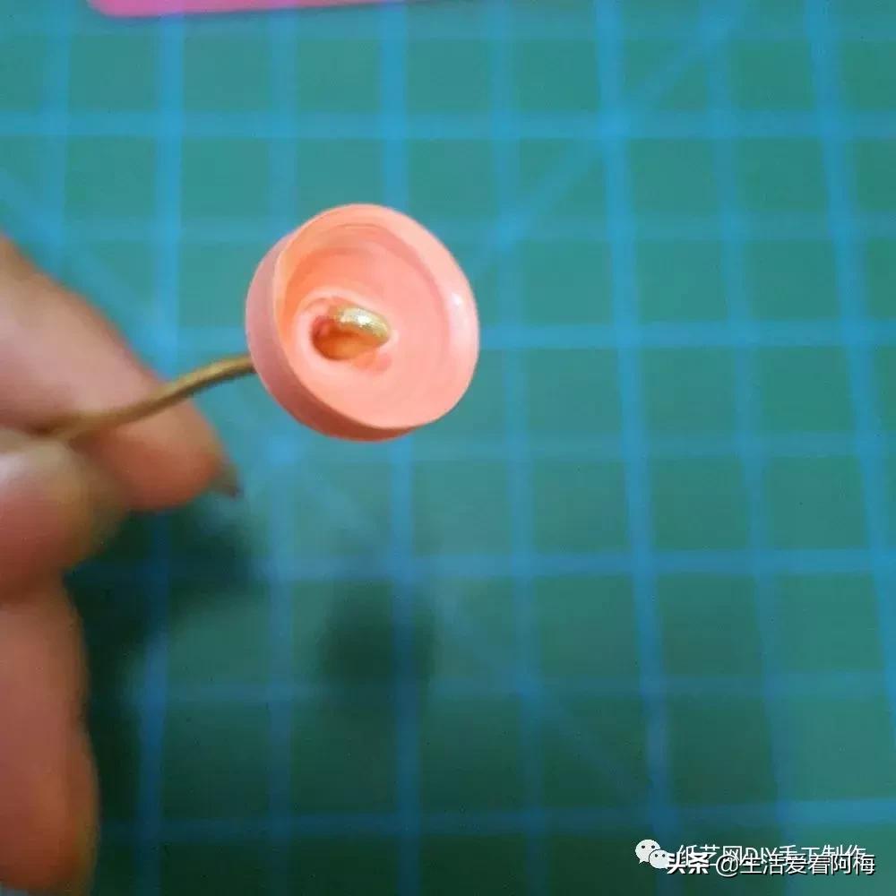 简单易学褶皱纸手工花束教师节,衍纸教师节立体花束教程