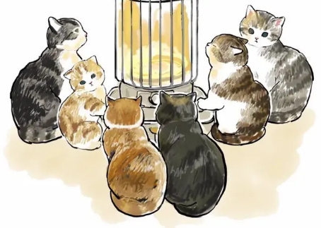 日本画师画自己家的猫,日本插画师画出养猫的日常