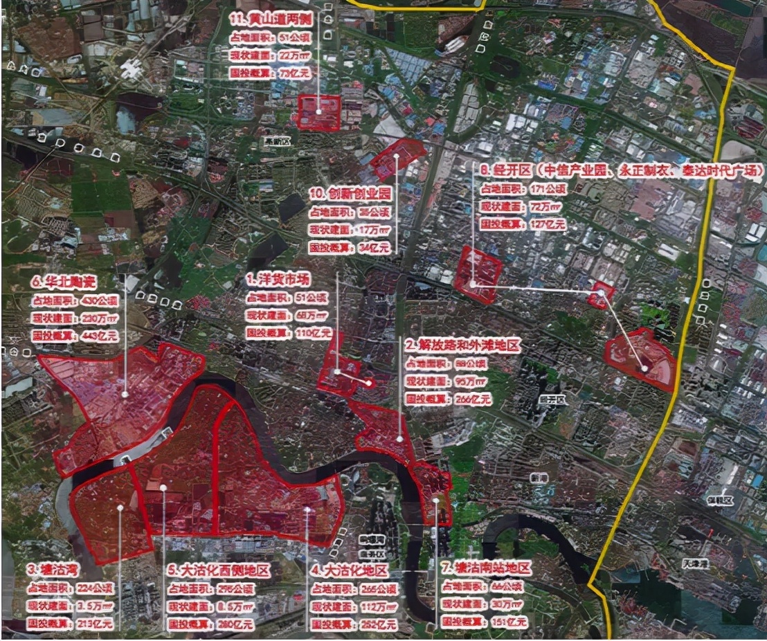 滨城区最新地块规划公示,天津滨城城市更新