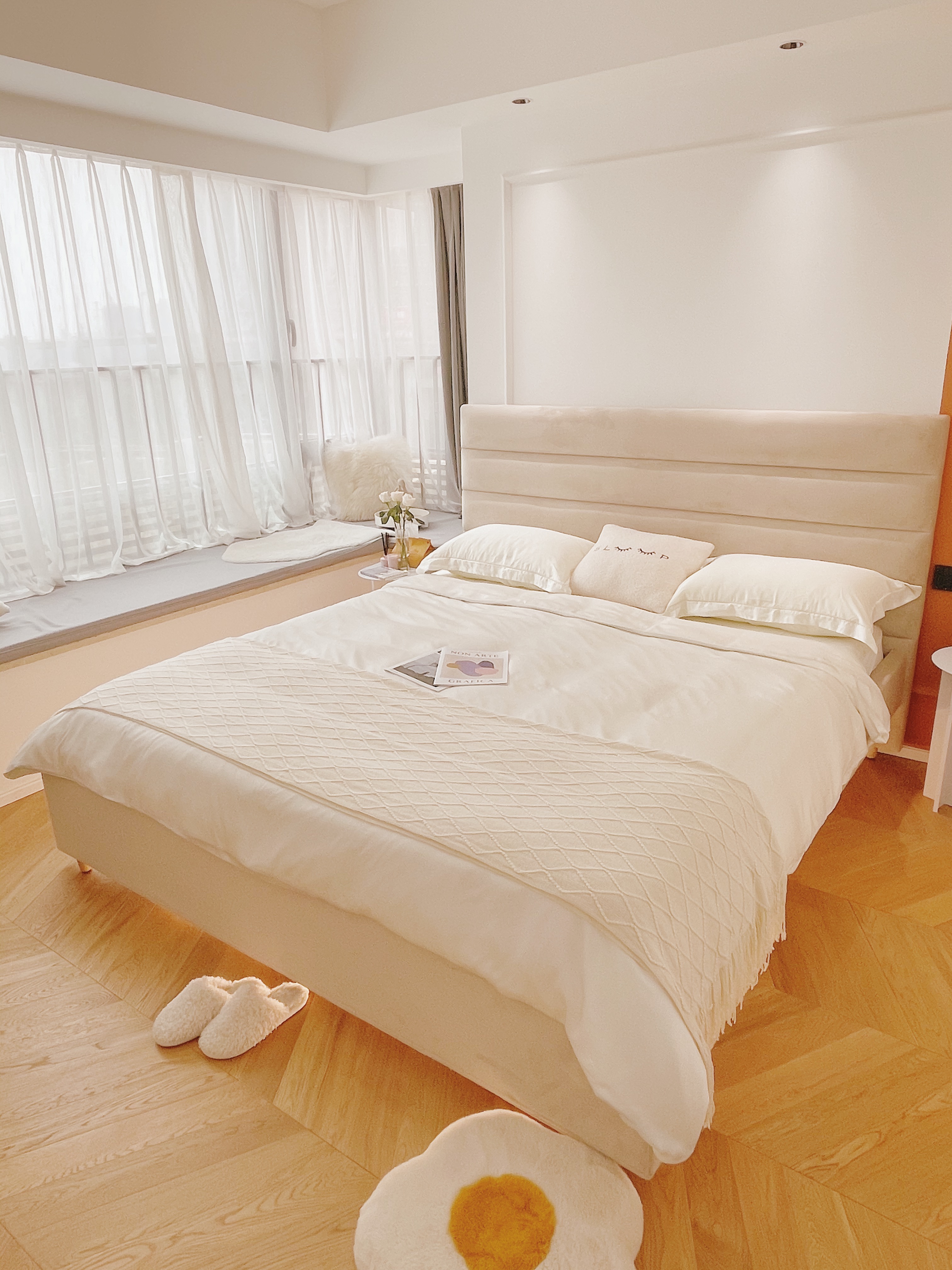 奶油色的卧室太好看了！快来抄作业，附清单