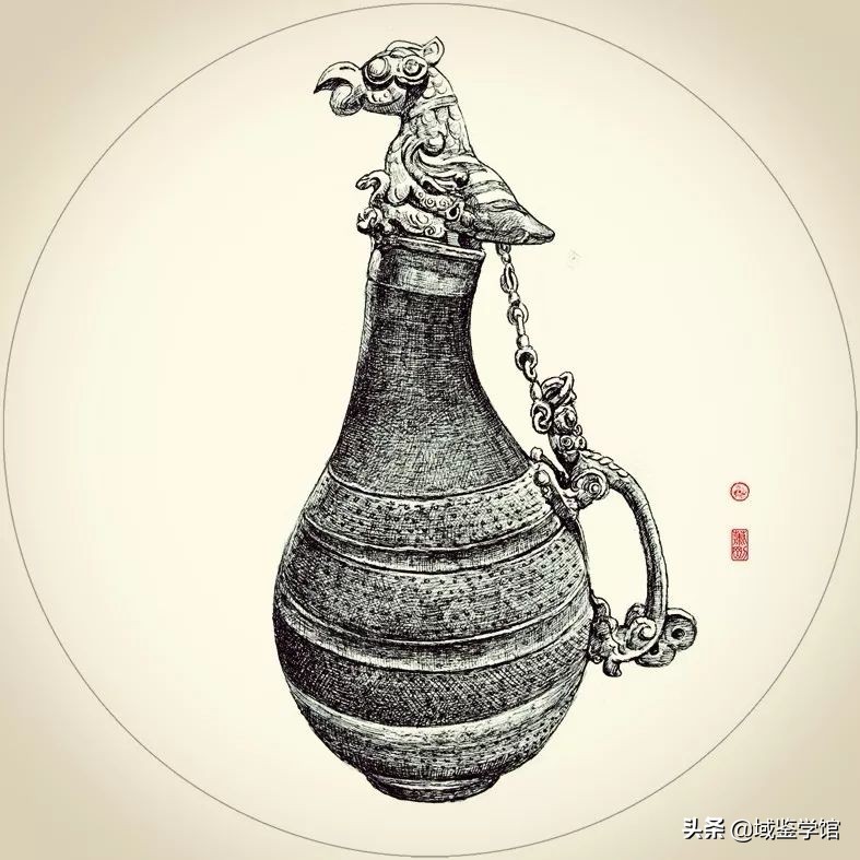 另类钢笔手绘,钢笔速写古建风景