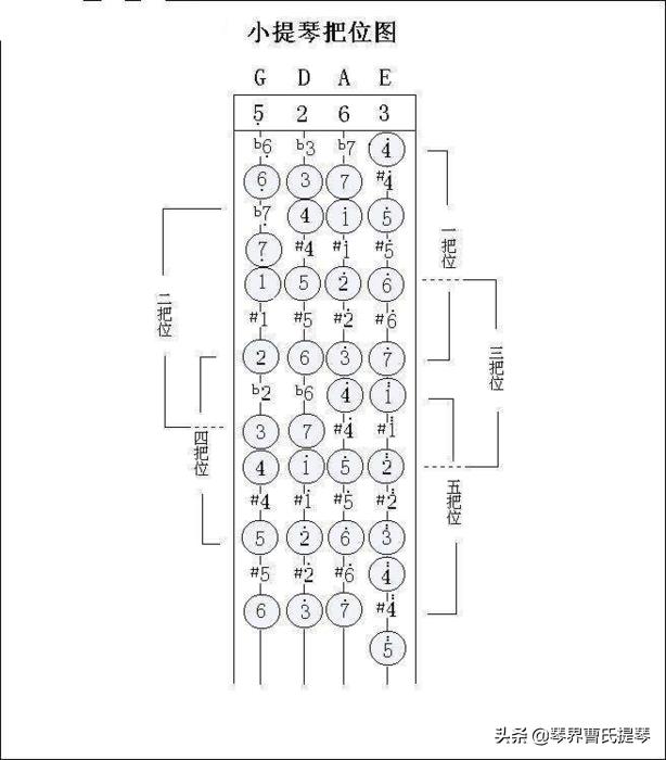 小提琴的把位划分|琴界网·曹氏提琴