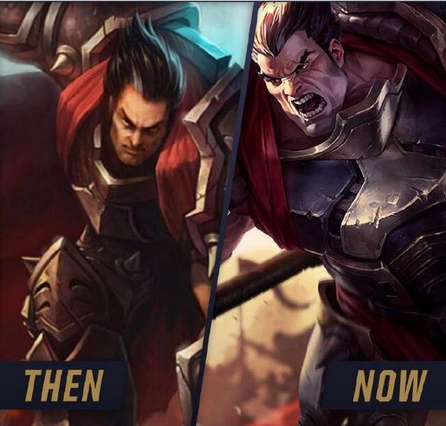 英雄联盟皇子经典集锦图,英雄联盟以前的盖伦图片