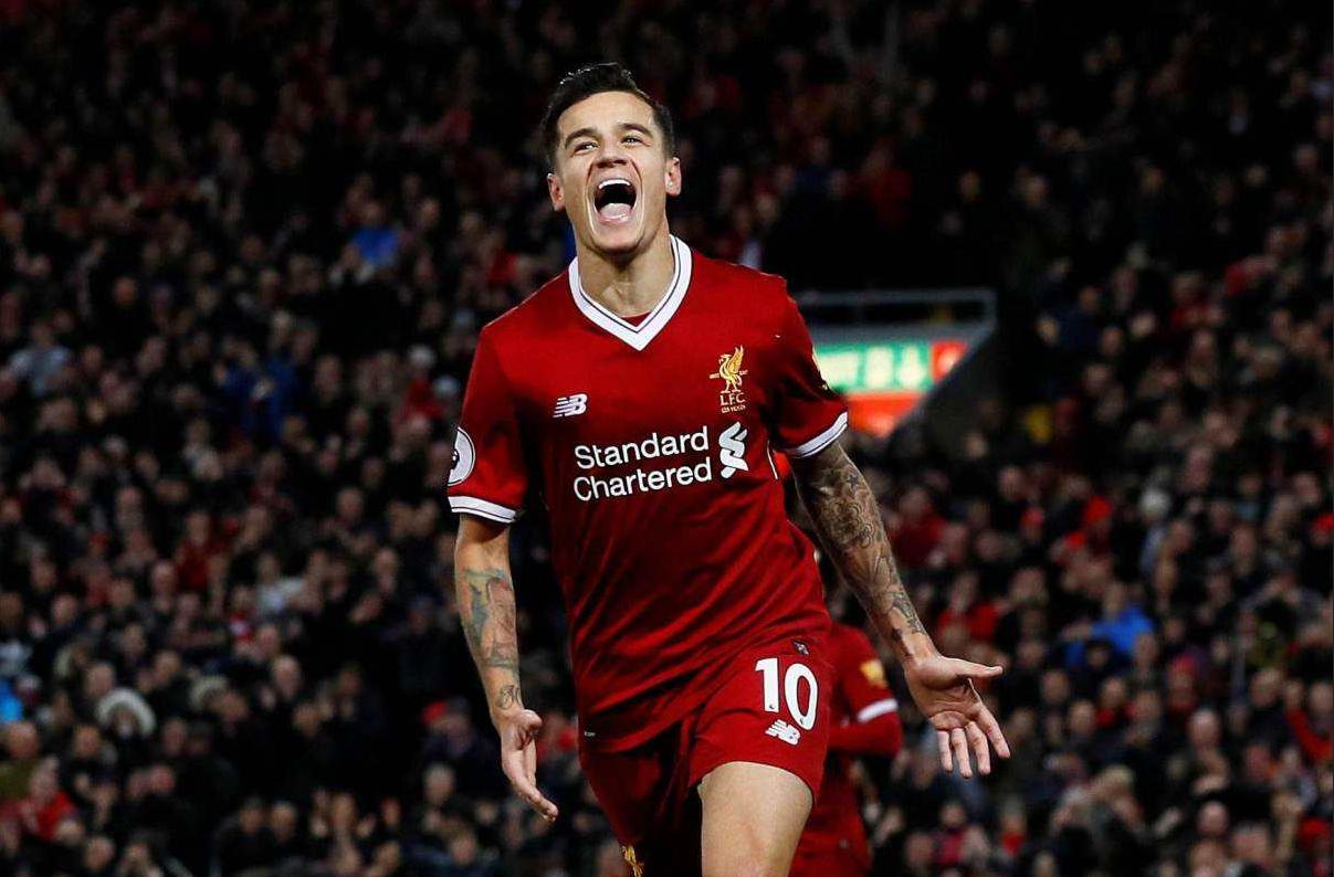 库蒂尼奥回归英超利物浦,库蒂尼奥攻入巴萨球门