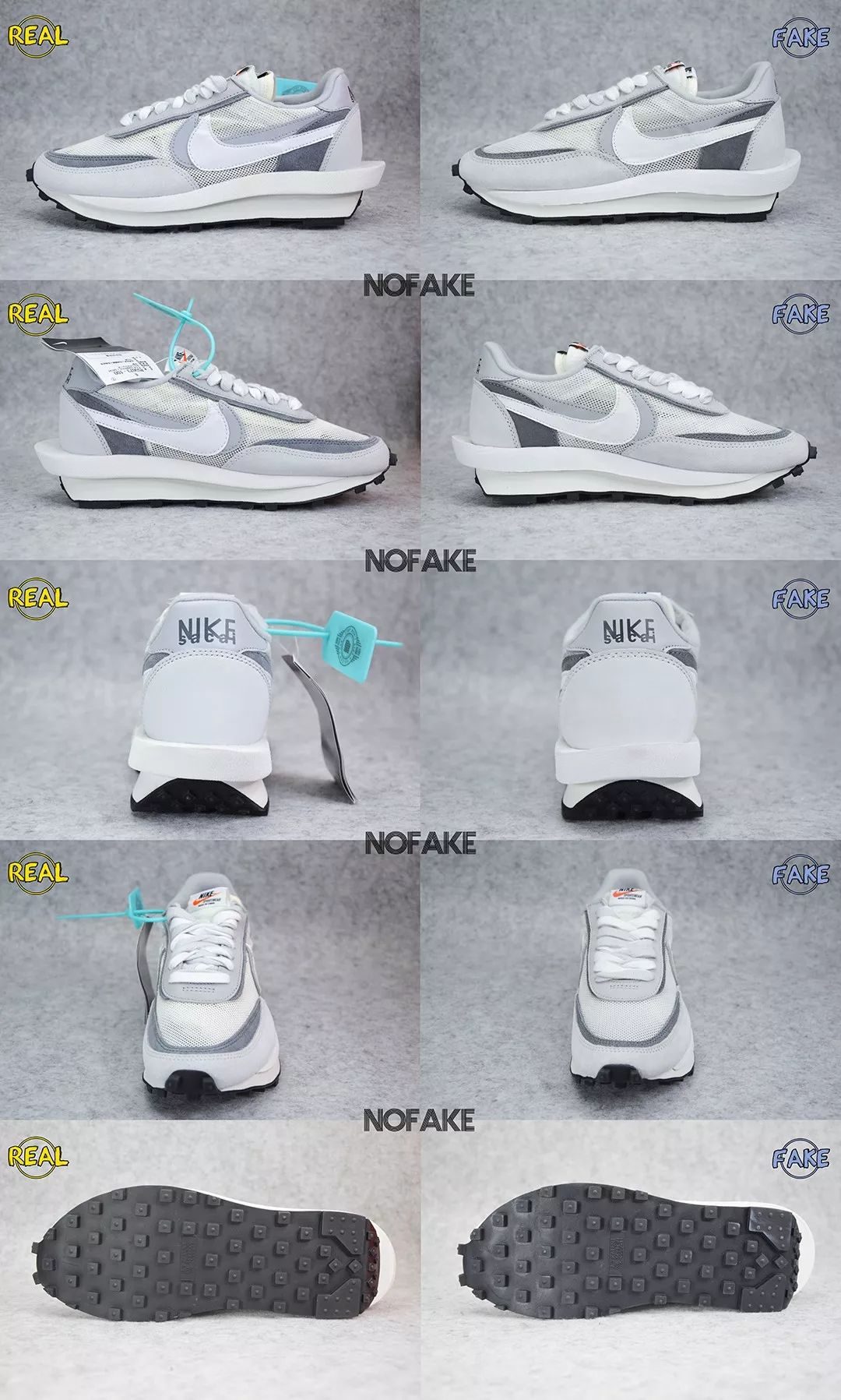 nikesacaildvwaffle鐪熷亣杈ㄥ埆,sacaixnikeldvwaffle娴嬭瘎